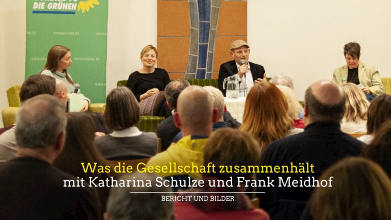 Bericht: Was die Gesellschaft zusammenhält mit Katharina Schulze und Frank Meidhof
