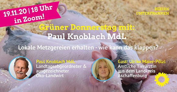 Online Gespräch mit Paul Knoblach (MdL): Regional schlachten - Lokale Metzgereien erhalten
