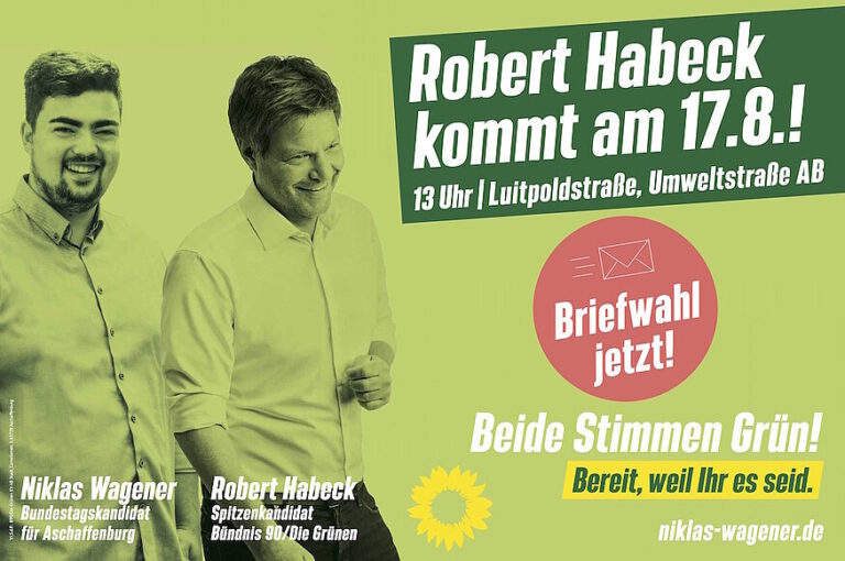 Robert Habeck in Aschaffenburg