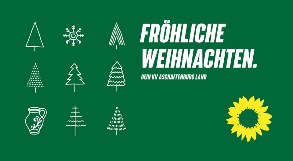 Frohe Weihnachten wünscht der Kreisverband Aschaffenburg-Land