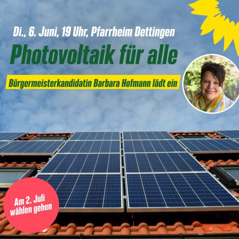 Photovoltaik für Alle – Informationsveranstaltung zu Balkonkraftwerken