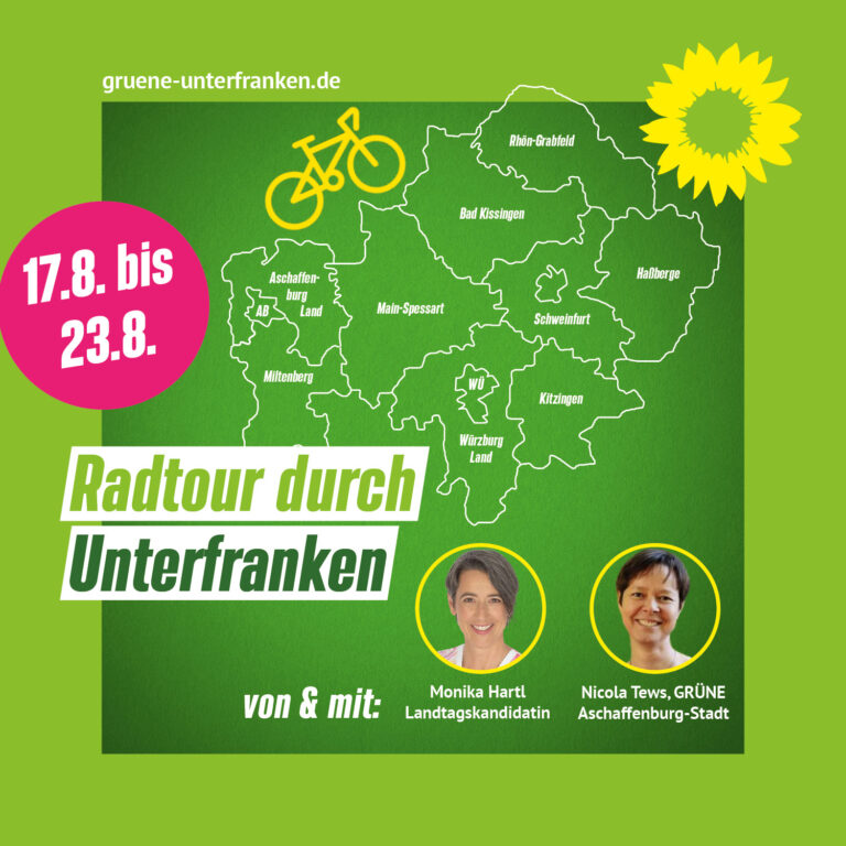 Radtour durch Unterfranken mit Monika Hartl & Nicola Tews
