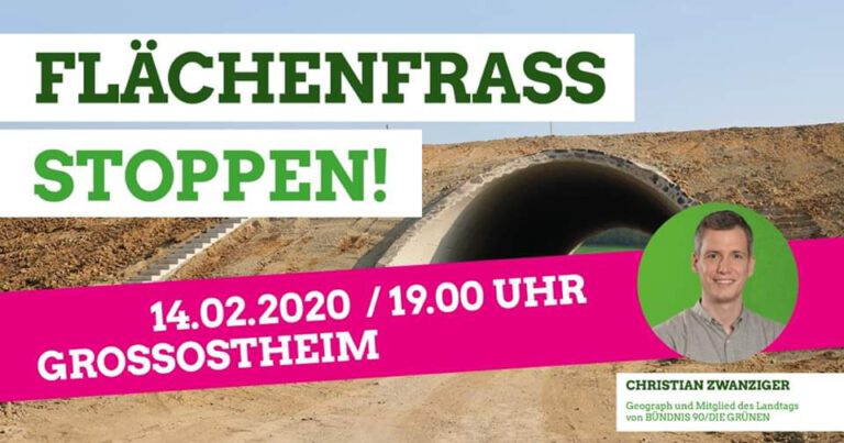 Christian Zwanziger (MdL, Geograph) zum Thema Flächenverbrauch in Bayern