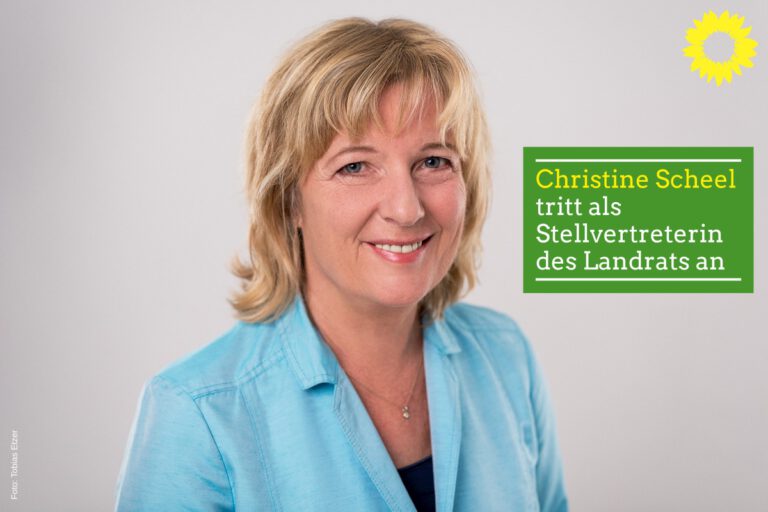 Christine Scheel tritt als Stellvertreterin des Landrats an