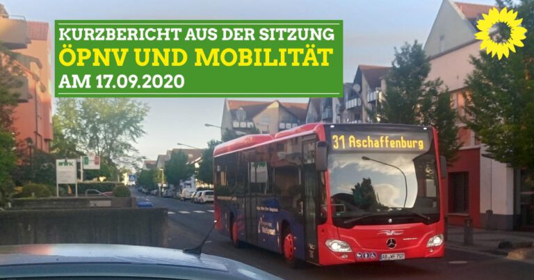 Kurzbericht aus der Sitzung ÖPNV und Mobilität am 17.09.2020