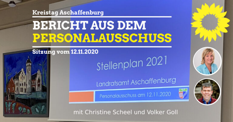 4. Sitzung des Personalausschusses 12.11.2020