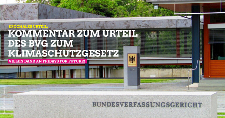 Urteil des BVerfG zum Klimaschutzgesetz – Kommentar