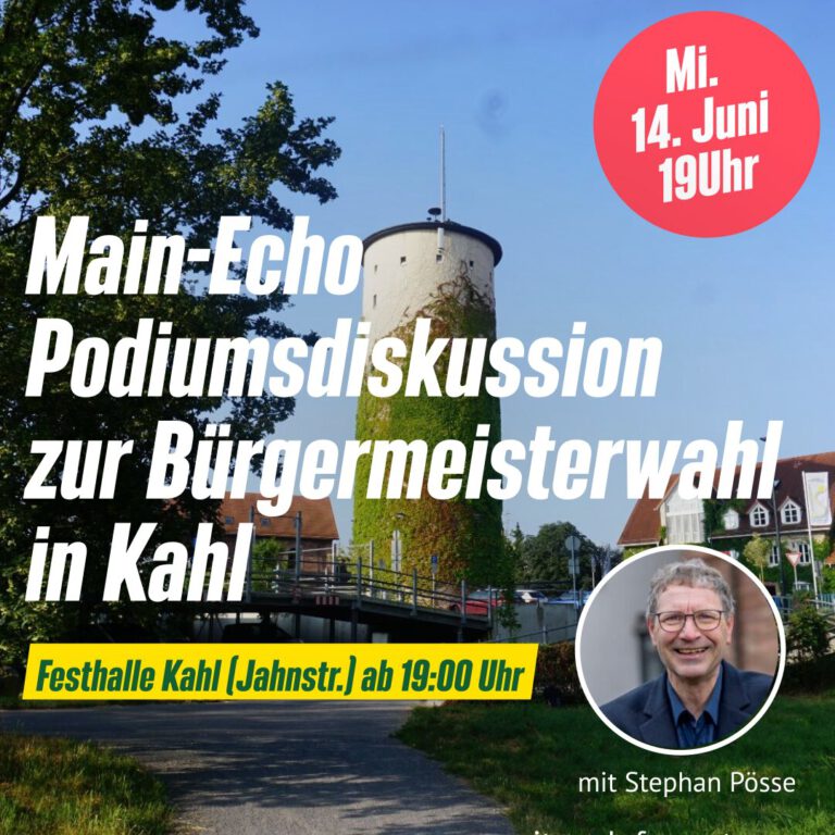 Podiumsdiskussion in Kahl zur Bürgermeisterwahl