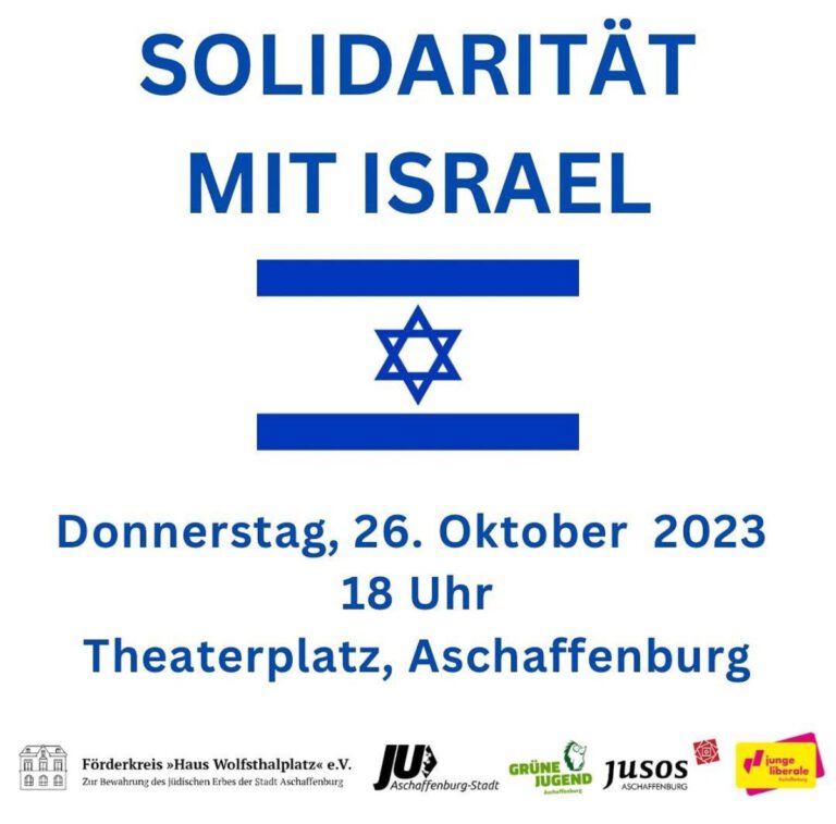 Kundgebung: Solidarität mit Israel