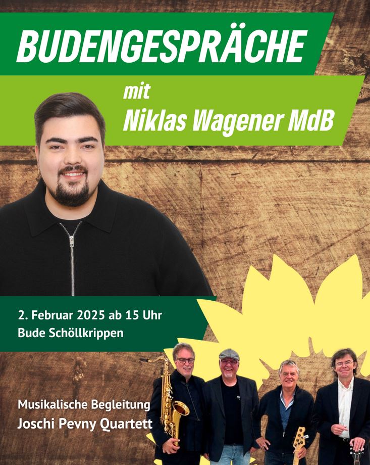 Budengespräche mit Niklas Wagener MdB am So. 2. Feb.