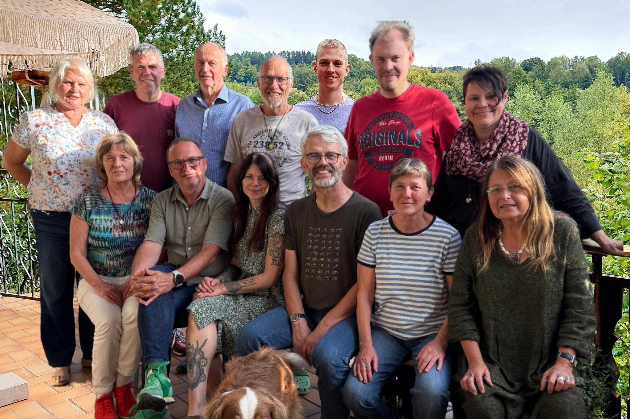 Grüne Kreistagsfraktion bei der Klausur im September 2025 im Hauhof