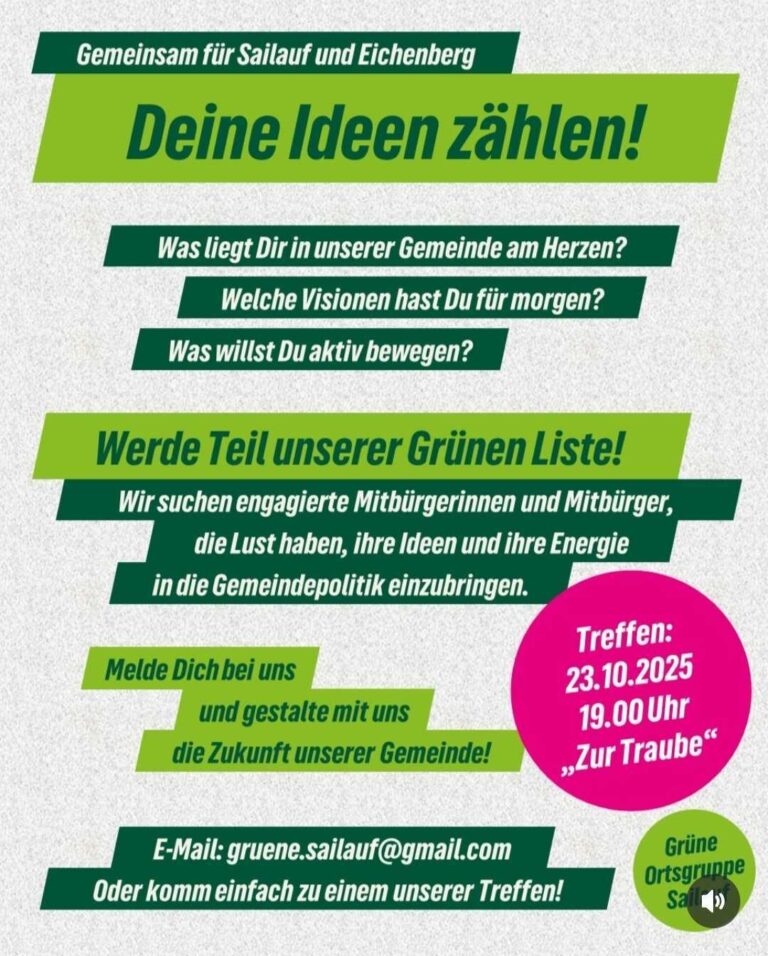 Gemeinsam für Sailauf und Eichenberg – Deine Ideen zählen!