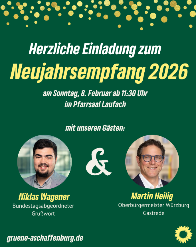 Neujahrsempfang des Grünen Kreisverband – Land mit OB Martin Heilig in Laufach