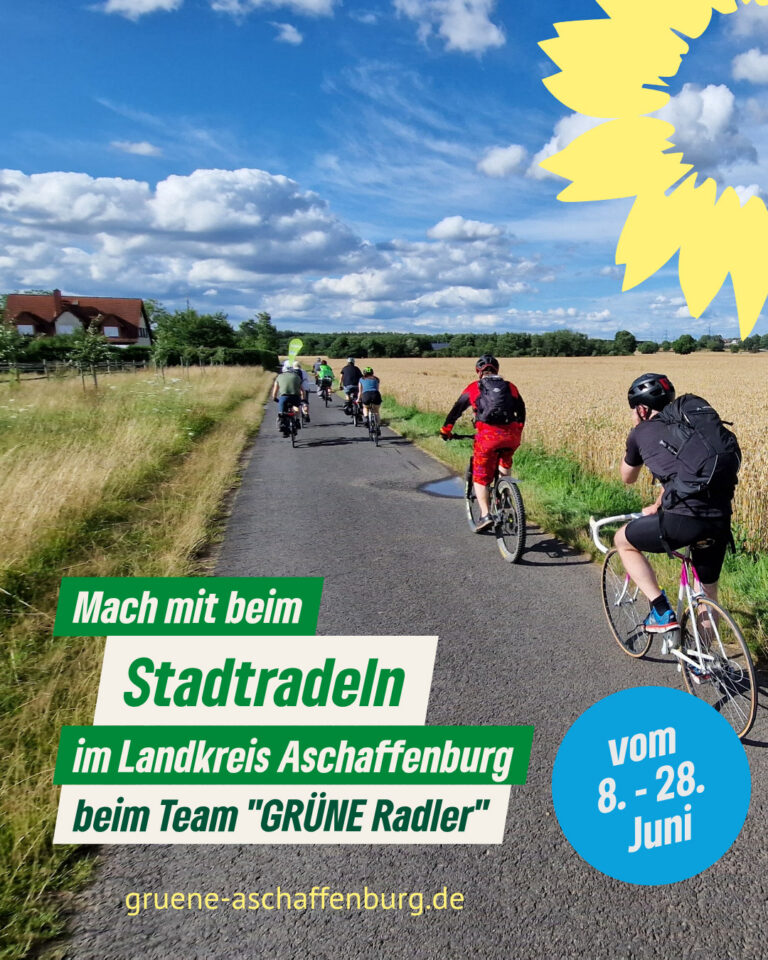 Mach mit beim Stadtradeln im Team „GRÜNE Radler“